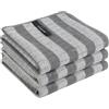 VIVOTE Strofinacci in microfibra di bambù per cucina, super morbidi e assorbenti, asciugamani in spugna dallo stile unico, colore grigio, 40 x 60 cm, 3 pezzi