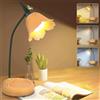 DAJASD Lampada da scrivania per bambini, lampada da scrivania ricaricabile, lampada da tavolo a LED dimmerabile con 3 temperature di colore e braccio flessibile(giallo, 39x15x12,5 cm)