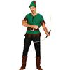FIESTAS GUIRCA Costume da Robin Hood - Bandito del Bosco - Arciere - per Adulto