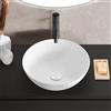 evineo ineo3 lavabo da appoggio Ø 41,5 A: 15,5 cm, con superficie facile da pulire, BE0930WM, ineo3 bianco opaco [Lavabi > Lavabi da Appoggio]