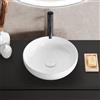 evineo ineo3 lavabo da appoggio Ø 38 A: 11 cm, con superficie facile da pulire, BE0931WH, ineo3 bianco [Lavabi > Lavabi da Appoggio]