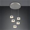 TRIO Leuchten Dios lampada a sospensione, LED, 5 luci, 331430507, Dios [Lampade per Interni > Lampade a Sospensione]