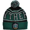 Elbenwald Harry Potter Inverno Cappello in Slyterin House Cappelli Design con Bommel Taglia Unica per Gli Uomini Signore Bambini Green Nero