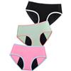 Soleurfe Biancheria Intima Periodica Ragazza Forte sanguinamento Mutande Ragazze Cotone Mestruazioni Slip Adolescente 10-12 Anni, Nero, Grigio, Rosa