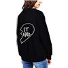 Inception Pro Infinite Maglia Felpa Femmina - Donna Best Friend - Migliore Amica - Idea Regalo Originale - Misura L - Nero - End - Meta ST
