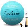 Fantecia Pallavolo per spiaggia, piscina e allenamento, pallavolo, misura 5, pompa inclusa