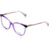 Furla Eyeglass Frame Vfu723v Shiny Transp.Violet 53/16/135 Donna Occhiali, Viola Traslucido, 53
