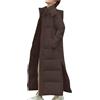 Generico Piumino Donna Invernale Zip con Cappuccio Piuminos Lungo con Bottoni Piumini Elegante Tinta Unita Lungo Curvy Cappotto Giacca Maniche Lunghe in Cotone Cappotti Impermeabile Outdoor Taglie Forti