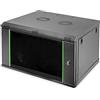 DIGITUS Armadio di rete 19 pollici 7 HE - Montaggio a parete - 600 mm di profondità - Portata 60 kg - Dynamic Basic - Porta in vetro - Nero