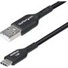 StarTech.com Cavo di ricarica USB-A a USB-C 2.0 3A da 15cm, Cavetto di ricarica e sincronizzazione, rivestimento in TPE
