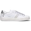 D.A.T.E. Sneaker donna bianca/argento in pelle