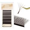 Natuhana Extension Ciglia W Forma 3D 4D 5D 6D 7D 8D 0.07 C D L LU Curl 8-15mm Classico Ciglia Ciuffetti Naturali Premade Fan Eyelash Extensions Volume Russo Professionale,Marroni