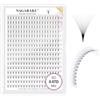 NAGARAKU 9D Volume Ciglia Extension 320 Fans Prefabbricate Gambo Lungo Ventagli Base Sottile A Punta Ciglia Finte Ciuffetti Fluffy Soffici Naturali Premade Fans Nere 16 Righe Box XL(0.07 D 9-14mm)