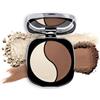 NÉO MAKE UP Palette Contouring Viso con Specchio - Palette Ombretti - Bronzer in Polvere & Illuminante Viso - Intense Serum Bronzing and Highlighting Powder- Tonalità Fredde - 02 ICE MILKSHAKE