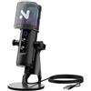 NearStream Microfono USB a Condensatore Professionali Vengono Utilizzati per Catturare Audio di Alta Qualità,Microfono Gaming con Cancellazione del Rumore/Led RGB/Muto/Guadagno/Filtro Anti Pop,AM35U