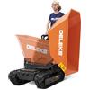 Deleks Mini Dumper cingolato idrostatico, scarico laterale, motore Kubota, E-start