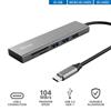 Trust - Halyx Fast Usb-c Hub & Card Reader-grey