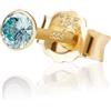 NKlaus PAIO orecchini a perno oro 333 3,00mm zirconi LADIES MEN CHILDREN 1988