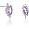 Namana Orecchini Donna Argento 925 con Pietre di Ametista, Orecchini Argento Donna con Pietre Naturali a Taglio Marquise, Orecchini a Lobo in Ametiste per Donna e Ragazza