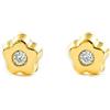Monde Petit Orecchini per bambini fiore - oro giallo 9K (375)