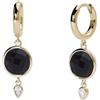 MABINA GIOIELLI - Orecchini Donna - Orecchini in argento con pendente in agata nera - 563586