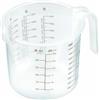 Avilia Dosatore Graduato con Beccuccio Versatore e Manico - Brocca Multifunzione per Liquidi e Solidi, Scala in Grammi e Litri, BPA Free, Lavabile in Lavastoviglie, in Plastica, 1L