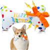 QIMMU Giocattolo Cane Compleanno, Giocattolo Torta Osso per Cani, Regalo Cane, Peluche per Cani Indistruttibile, Torta Compleanno Canes (1PCS)