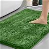 Highdi Tappeto da Bagno Antiscivolo in Ciniglia Morbido Super Assorbente, Tappetino Rettangolare Shaggyin Microfibra, Lavabile in Lavatrice, per Vasca, Cucina, Doccia (Verde Bosco,40x120cm)