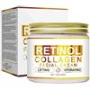 Soelegant Crema al retinolo e collagene, crema rassodante viso e collo, anti-invecchiamento, ripristinante e idratante, crema per il viso, crema notte antirughe, riduce rughe e linee sottili giorno e notte