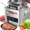 NEWTRY Affettatrice Elettrica Commerciale Con Lama Rimovibile da 3,5 mm - Macchina Multiuso per Tagliare la Carne in Acciaio Inox da 850 W per Ristoranti e Macellerie