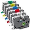 BOYEEZON Compatibile con nastro Brother p-touch TZe-231 TZe-131 TZe-431 TZe-531 TZe-631 TZe-731 tz tape 12 mm 0.47 per Brother PT-H105 H100R H110 H107B D200 E110 D400 10 00, colore Confezione da 6