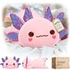 Mewaii Peluche Salamandra Viola, Cuscino Kawaii Lavabile, Regalo, 33 cm | Imbottitura Elastica, Forma Da Abbracciare, Decorazione, Viaggio, Regalo Per Bambini E Ragazzi