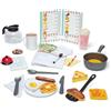 Melissa & Doug Set da Gioco Ristorante Star Diner, Set da Gioco in Legno a Tema Diner, Set Ristorante Giocattolo, 41 Pezzi, 27 x 34 x 9 cm