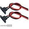 Nuofany Amass XT90E-M - 2 connettori maschio a batteria montabili, cavo a pigtail XT90 con cavo da 30 cm per batteria RC Lipo FPV Racing Aircraft Drone