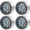 Runup 2.2 Beadlock Cerchi Ruota Esteso Metallo Mozzo Ruota per 1/10 Axial Wraith 90048 RR10 SCX10 Traxxas TRX4 TRX6 Parti di Aggiornamento (Titanio)