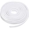 QUARKZMAN Guarnizione Spazzola Meteo 33ft 394 10m x 7mm Fibre Poliestere Nastro Sigillante Autoadesivo Pile per Fessure 6-9mm Finestre Scorrevoli Porte Antivento Antigelo, Bianco