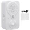 XUMIUZIY Lettore Vocale Attivato Dal Movimento, Sensore di Movimento a Infrarossi PIR, Altoparlante Audio Attivato con Cavo USB, Avviso di Ingresso per il Negozio, il Negozio, la