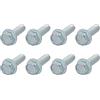 METALLIXITY Flangiata Esagonale Testa Bulloni (5/16-18 x 1) 8pz Esagono Dentellato Flangiata Bullone Carbone Acciaio Vite - per Casa Costruzione Hardware Elementi Fissaggio
