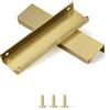 Sunlithor Manopola a Scomparsa per Cassetti Cucina Pomelli per Cassetti a Profilo Basso per Porte, Cassetti, Armadi da Cucina, Armadi da Bagno, Armadi a Colonna, Maniglie in Alluminio 6 Pezzi in