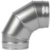 Vent Systems Raccordo a gomito da 15,2 cm per tubo flessibile rotondo a 90 gradi, tubo di ventilazione in metallo, 150 mm. Accoppiatore per condotto a 90 gradi.