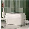 INEFLO Pompa per doccia da 400 W, silenziosa sotto il lavello, pompa per fogna, 6 m, sollevamento della testa con 3 ingressi per cantina, cucina, lavabo, vasca da bagno, lavanderia, pompa di sollevamento