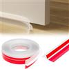 wordmouk Forma di T Guarnizione Porta Finestra, Paraspifferi Sottoporta Con Adesivo 50 mm x 6 m Paraspifferi a Forma di Porta Antivento Striscia di Sigillatura Antipolvere Isolante Termico