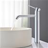 BuntHaus Miscelatore Lavabo Alto, BuntHaus Rubinetto Monocomando Bagno, Rubinetti Lavabo da Appoggio per Calda e Fredda Regolabile, Miscelatore Aeratore a Risparmio Idrico, Cromato