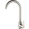 MAMMOLITI Marco Mammoliti | Miscelatore Lavello Cucina Monocomando Bocca Alta Biniox in Acciaio Spazzolato, Flessibile, 36,5x22x11cm