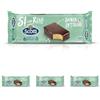Riso Scotti Si con Riso - Merendina Ricoperta con Cioccolato - Merenda Senza Lattosio e Senza Olio di Palma - 264 g (Confezione da 4)