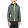 Jack Wolfskin FOURWINDS JACKET KIDS - Giacca softshell Bambini unisex, slate green,