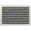 Relaxdays Zerbino in Alluminio LxP 60x40 cm, Tappetino Cattura-Sporco da Esterno, Tappeto Porta Ingresso, Nero Argentato
