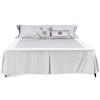 DUNSBY Mantovane Giroletto Gonna for Letto con Angoli Aperti Tinta Unita, copriletto Spazzolato, Lenzuolo for Letto Home Hotel, copriletto Matrimoniale/King/Queen/Queen Size(CQ005-35,King 200x203x38cm)