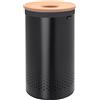 Brabantia Portabiancheria, Plastica, Matt Black, 60 L