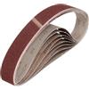 sourcing map Nastri abrasivi in ossido di alluminio grana 60, 50 mm x 711 mm, 9 pezzi, per lavorazione del legno, lucidatura dei metalli, affilacoltelli